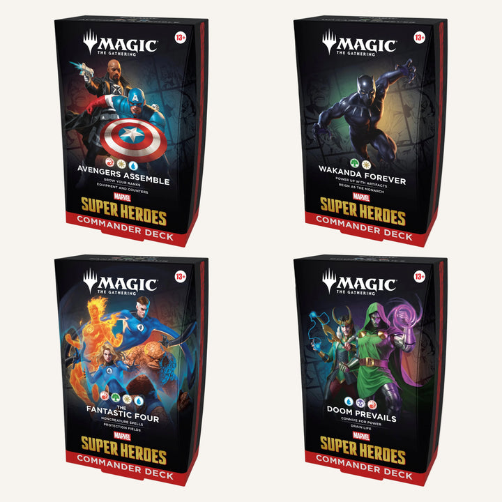 Magic: The Gathering Marvel Super Heroes – Commander Deck Bundle (4 Decks) English