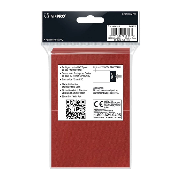 Ultra PRO Sleeves 66×91 mm Matt – Deck Protector Kartenhüllen Standard