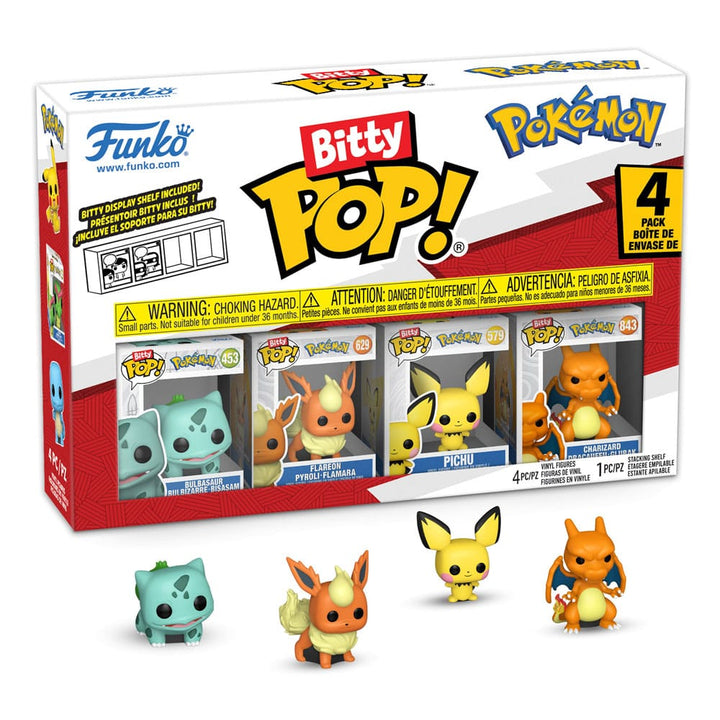 Funko Bitty POP! Pokémon – Series 3 Vinylfiguren 4er-Pack, 2 cm
